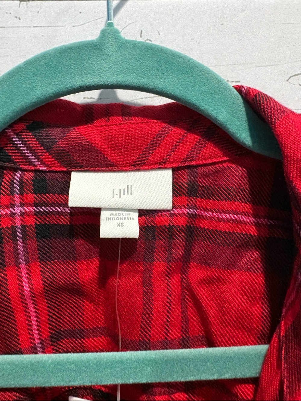 J. Jill Plaid Button Down Top - Picture 3 of 7
